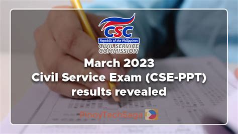 CSE RESULTS March 2023: Civil Service Exam .